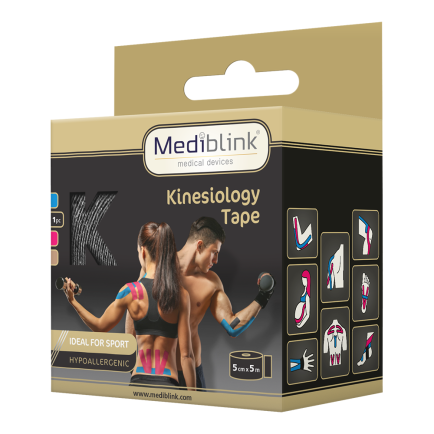 Mediblink Kinesiology Tape 5 cm x 5 m Black M130